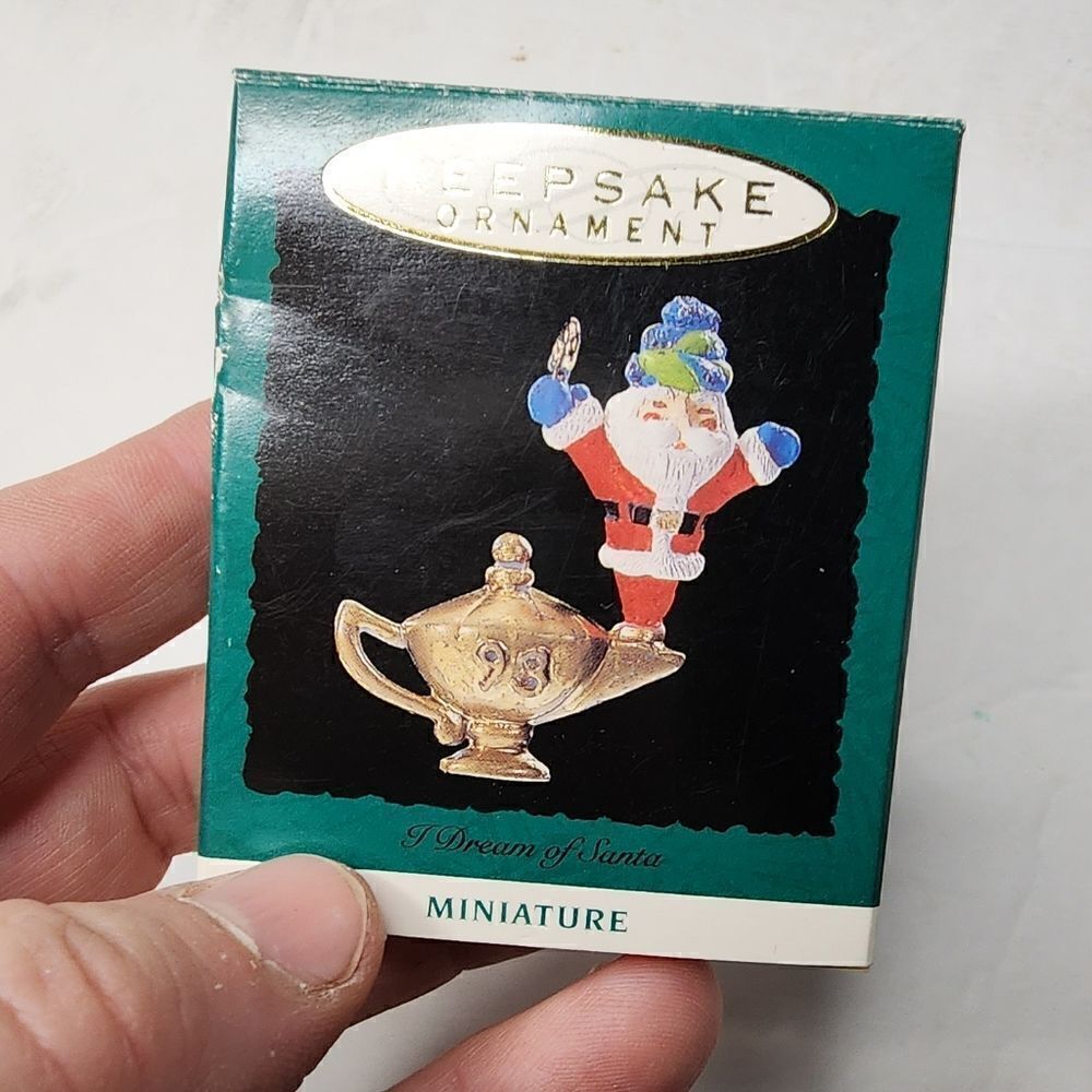 I Dream of Santa Hallmark Keepsake Miniature Ornament 1993